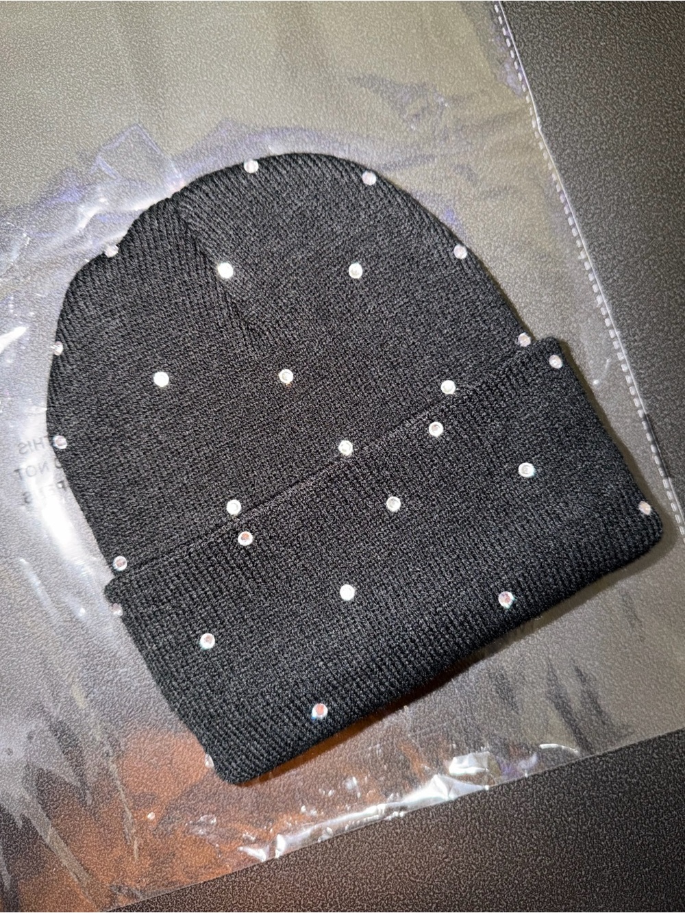 “Crystal Black Ice” Beanie